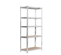 5 Bays|180x90x40cm |Galvanised |Boltless Garage Shelving Unit| 1000kg
