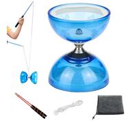 5 Bearing Chinese Yo-Yo Diabolo Set with Sticks, String & Guide Book, Fitness Trick Toy for Kids & Adults