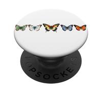 5 beautiful butterflies bugs insect art watercolor style mum PopSockets Adhesive PopGrip