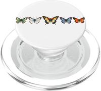 5 beautiful butterflies bugs insect art watercolor style mum PopSockets PopGrip for MagSafe