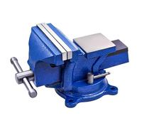 5" Bench Vise with Anvil, 360° Swivel Locking Base Table Top Clamp Heavy Duty Vice Swivel Base Bench