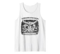 5 Billion Star Hotel Bear Camping Retro Humor Tank Top