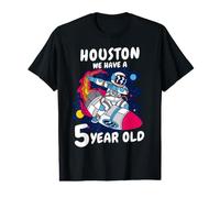 5. Birthday Boy Astronaut Houston we Have a 5 Year Old Value Graphic T-Shirt