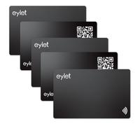 5 Black Digital Business Card Pack - NO SUBS | NFC enabled Digital Business Cards from EYLET.