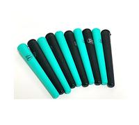 5 Black Doob Tubes & 5 Turquoise Doob Tubes Storage Cone Holders Pre Rolled