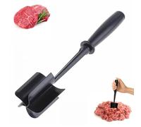 5-Blade Meat Chopper & Masher - Multi-Purpose Kitchen Tool for Ground Beef, Hamburger, Turkey, Vegetables & More - Heat-Resistant Nylon, Non-Stick Blades, Dishwasher Safe