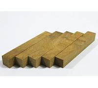 (5 Blanks) Craftwood Golden Phoebe Wood Turning Blanks Wooden Pens Block 20mm x 20mm x 127mm