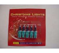 5 Blue Push in Spare Fairy Bulbs with Pale Blue Base 2.5v 0.48w 0.19a (S95)