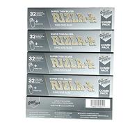 5 booklets - Rizla Silver Combi pack King size Slim rolling paper + filter tips