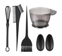 5 Bowl Set - Hair Dying Kit, Hair Color Brush Hair Dye Kits Oil Bowl Beauty Salon Tools, Hair Coloring Kit Dye Brush, Coloring Applicator Brushes, Brush And Bowl Set, Ear Cover Hair Dye Tools