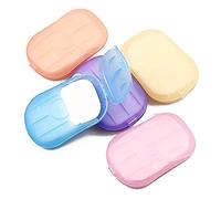 5 Boxes Disposable Soap Paper Hand Cleaner Fragrance Mini Color Soap Paper for school Indoor, Outdoor, Travel, Camping Hiking,Personal Care