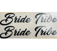 5 Bride Tribe On T-Shirts Transfer Vinyl Wedding Party, Hen Do Party Vinyl Black