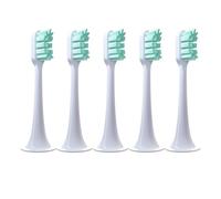 5 Brush Heads ，Compatible for Xiaomi ，MIJIA T300/T500/T700 Electric Toothbrushes End-Rounded Bristles with Dust-Proof Cap Remove Stains(5 Pink-Standard)