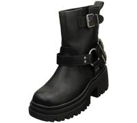 Buffalo Low Ankle Boots BFL // BRAVR BIKER LO in Black 5