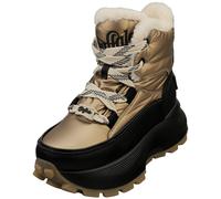 Buffalo Manhatten Vegan Womens Ankle Boots in Black Gold - 5 UK