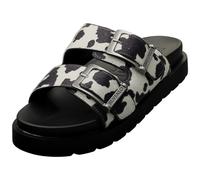 Buffalo Raya Ari Vegan Womens Slide Sandals in Black White - 5 UK