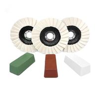 5" Buffing Polishing Wheels Felt Flap Disc and Polishing Compounds Set for Metals Stainless Steel Aluminum Fiberglass Plastic