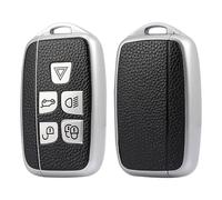 5-Button Car Key Fob Cover Protector Compatible with Land Rover Defender, Discovery, Evoque, LR4, Freelander, Range Rover Sport, Velar, Vogue