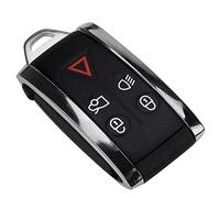 5 Button Smart Key Case with Uncut Key Blade for Jaguar XF XK XKR 2007 2008 2009 2010 2012 X-Type S-Type