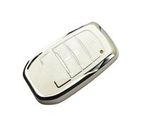 5 Buttons Car Key Cover Fobs Shell Case Protect Bag For Toyota For Noah For Voxy Trunk 2022 2023 2024 For Alphard 2020 2021 JHVVBFWF(White Silver)