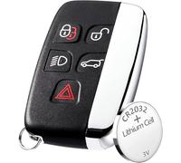 5 Buttons Car Key Fob Case For Land Rover Discovery LR2 LR4 Freelander Range Rover Sport Evoque Vougel with CR2032 Battery