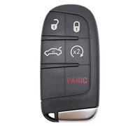 5 Buttons Smart Replacement Remote Key Fob Cover Case Fit for Jeep Grand Cherokee Dodge Challenger Charger Dart Durango Journey Chrysler 300 Key Fob Shell