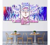 5 canvas prints Wall Art Paintings Dragonball Z Goku Super Saiyan Canvas Print 5 Pcs Anime Artwork For Your Home/Office Room-size-A-Size-d