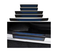 5 Carbon Fiber Car Door Sill Protectors for VW Tiguan 5N | 2007-2013 2014 2015 2016, Door Entry Guards Sill Scuff Cover Panel Step Protector(Blue)