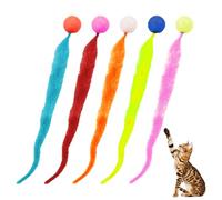 5 Cat Toy Balls, Felt Balls For Cats, Fun Cat Toy Balls, Interactive Toy Strips For Indoor Cats, Elastic Toys