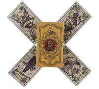 5 Cent Tarot Cards Oracle Deck, 82 Cards, English Visions Divination Edition, Past Present Future, Playing Games