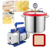 5 CFM Vacuum Pump for Degassing Chambers - Single-Stage Refrigerant Kit for Automotive Air Conditioning Maintenance
