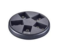 5-channel 9V Battery Charging Solution with 5 Slots, Black