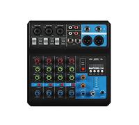 5- Channel Audio Mixer for Podcasting & Streaming 48V Phantom Portable