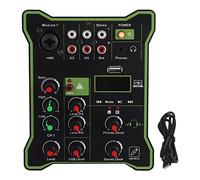 5 Channel Audio Mixer, Mini Audio Mixer Sound Board Mixing Console with USB Reverberation Effect for Mobile Phones Tablets Computers