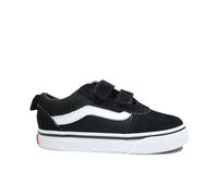 (5 (Children's)) Toddler Ward V Black/White Suede Leather/Canvas Childrens Rip Tape Sneakers