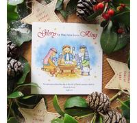 5 Christian Christmas Cards - Glory to The New Born King