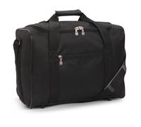 5 Cities 40x30x20 Ryanair Wizz Air Under Seat Holdall Bag | Max Size Foldable Lightweight Under Seat Carry On Hand Cabin Luggage Holdall Duffle Bags 40x30x20cm (Black)