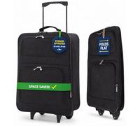 5 Cities 55x40x20cm easyJet & Ryanair Folding Cabin Suitcase, 2 Wheels