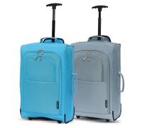 5 Cities Ryanair Cabin bags 55 x 40 x 20 Approved Suitcase Trolley Bag | Lightweight 1.45KG Carry On Travel Bag with Wheels | 42L Hand Luggage Case for Easyjet Plus, BA, WizzPriority, Jet2, KLM & More