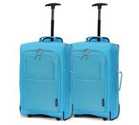 5 Cities Ryanair Cabin bags 55 x 40 x 20 Approved Suitcase Trolley Bag | Lightweight 1.45KG Carry On Travel Bag with Wheels | 42L Hand Luggage Case for Easyjet Plus, BA, WizzPriority, Jet2, KLM & More