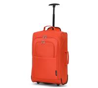 5 Cities 21"/55cm Carry On Lightweight Travel Cabin Approved Trolley Bag with Wheels Suit Case Hand Luggage with 2 Year Warranty