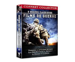 5 classiques films de guerre : L'ultime attaque (Zulu Dawn) + Les oies sauvages + La gloire et la peur + Attack! (Attaque) + Tobrouk - Commando vers l'enfer [Blu-ray]
