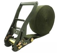 5 CM Wide 3.3-65.6' Long Heavy Duty Endless Ratchet Tie Down Straps, NO Hook Nylon Green Tie Down Straps for Motorcycles, Kayak, Trailer, Truck, Cargo, Roof Rack(L 7m/23')