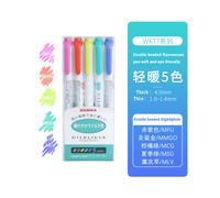 (5 Color Gentle Set) Zebra Handwriting Pen Mildliner Highlighter Set wi