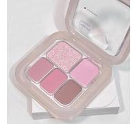 5 Color Pink Brown Eyeshadow Palette, Matte & Shimmer Nude Eye Shadow Pallets, Long Lasting Highly Pigmented Eyeshadow Makeup, Natural Shades for Natural Daily & Glam Look