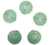 5-Color Polarized Disc for Natural Healing Therapy, Multi-Frequency Oscillation with 12 Copper Coils, Five Elements Design for Energy Enhancement and Well-Being(green)