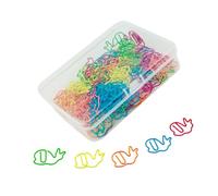 5 Color Snail Shaped Paper Clips, Creative Organizers