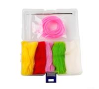 5 Color Wool Yarn Indicator Kit with Tool | 5 vibrant colors, high visibility, easy tracking, various water conditions, sustainable angling