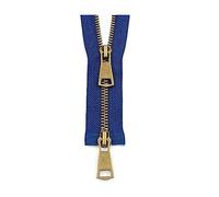 5# Colorful Open-end Double Sliders Copper Metal Zipper 2-Ways Zipper for Garment Sewing Accessories, 60cm