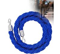 5 Colors 1m to 3m Retractable Queue Barrier Rope with Hooks for Posts, Stanchions, Crowd Control, Hotel Visitor Management, Silver Hook Safety Rope